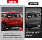 Carnival Rain Guards - Window Visors for Kia Carnival 2022-2025 2026, Outside-Mount Tape-On Side Window Wind Deflectors for Carnival Accessories, Vent Visors Shades Rainproof 4PCS