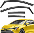 Extra Durable Window Deflectors in-Channel Window Visors Rain Guards Fit for Toyota Corolla 2020-2026 Hatchback, Sun Visors, Wind Vent for Shades, Exterior Car Accessories - 4 pcs. AG0910