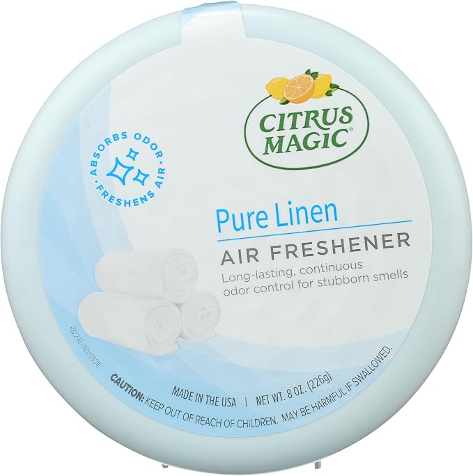 Odor Absorbing Solid Air Freshener, Pure Linen, 8-Ounce, Pack of 1