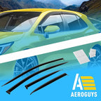 Extra Durable Window Deflectors Tape-On Window Visors Rain Guards Fit for Toyota Corolla 2020-2026 Hatchback, Sun Visors, Wind Vent for Shades, Exterior Car Accessories - 4pcs. AG0155
