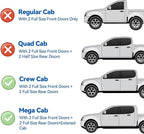 Window Visors Rain Guards for 2009-2018 Ram 1500 Crew/Mega Cab, 2010-2025 Ram 2500 & 3500 CrewCab Window Vent Wind Deflectors Visors Shades