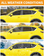 in-Channel Window Rain Guards Fit for Mazda CX5 2017-2025 Rain Guard Extra Durable CX-5 Side Window Deflectors Visors Low Profile Vent Visors CX 5Vent Shades Car Accessories-4 pcs