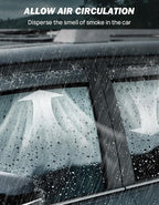 in-Channel Rain Guards Compatible with 2016-2023 Tacoma Double Cab Window Vent Visor Window Deflectors Vent Shades Tacoma Accessories