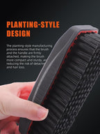 Carpet Cleaning Brush, 2Pcs Universal Leather & Upholstery Brush,Durable Nylon Bristles for Car Detailing,Ideal for Cleaning Seats, Carpets & Interior Surfaces,Gentle,Effective Detailing Tool
