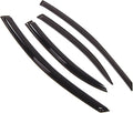 WD2-097S Dark Smoke 4 Pcs Set Window Visor (Outside Mount) Deflector Rain Guard Compatible with 2001-2006 Chrysler Sebring