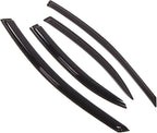 WD2-097S Dark Smoke 4 Pcs Set Window Visor (Outside Mount) Deflector Rain Guard Compatible with 2001-2006 Chrysler Sebring