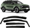in-Channel Rain Guards Fit for Kia Sportage 2023 2024 2025 2026, Durable Side Windows Rain Guard Wind Deflectors 2023-2026 Sportage Rain Guard Black 4 PCS