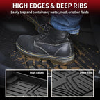 Floor Mats for Honda Odyssey 2026 2025 2024 2023 2022 2021 2020 2019 2018 Mini Passenger Van, All Weather TPE Car Liners,1st & 2nd & 3rd Row (EX-L/Elite/Touring/Sport-L/Sport/EX/LX)
