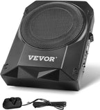 10" 400W Underseat Car Subwoofer, Slim Powered Car Subwoofers Under The Seat, Low Profile Audio Sub Built-in Amplifier, High/Low Level Input & Volume Controller for SUVs, Car, Truck, RV