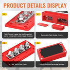 300A Bus Bar 12V DC Waterproof Power Distribution Block with 4 x 3/8" Studs, Heavy Duty Marine Battery Bus Bar Terminal Block 12 Volt for Automotive, Car, Solar Wiring - Positive&Negative