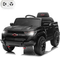 Licensed Chevrolet Colorado Electric Car for Kids, 12V Ride on Toys for Toddlers with Remote Control, Battery Powered Electric Car Ride On Vehicle w/Bluetooth, Soft Start, LED Lights - Black