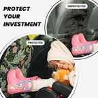 William Morris Green Floral Car Seat Back Kick Protectors Kick Mats With Storage Pockets For Vehicles To Protect From Dirt Mud Scratches 2 Pack