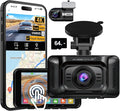 V100 4K Dash Cam Front and Rear, Free 64GB Card Dashcam Car Camera | 4" Touch Screen, STARVIS 2 Night Vision, GPS, 5G WiFi up to 20MB/s, Voice Control, 24H Parking Mode, G-Sensor Loop Recording