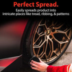 Adam's Polishes Pro Tire Hex Grip Applicator - Tire Shine Car Detailing Foam Sponge Tool | Car Cleaning Supplies After Car Wash leaner | for Vinyl Rubber & Trim Accessories | Wheel & Rim Cleaner