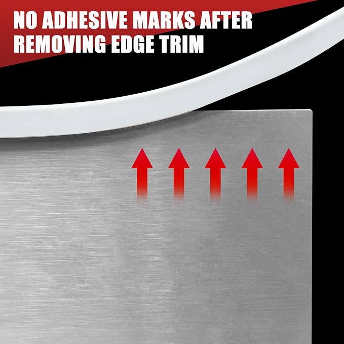 Rubber Edge Trim, Flexible Baby Proof Edge Trim for Sharp Edge, 1/4"(6mm) U Channel Edge Protector, Self-Adhesive Edge Guards for Plywood, Glass, Flexi-Glass, 10Ft, White, Silicone Material