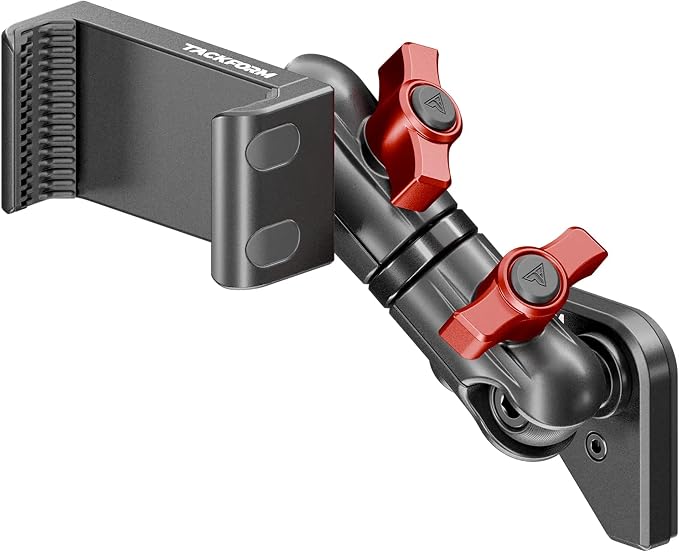 Tackform Link Vent Mount Universal Phone Holder - Compatible with BlueCruise, 2021-2025 Ford F150 & Raptor, 2023-2025 Ford Super Duty | Aluminum | Zero Slip | 3.5" Arm | Red