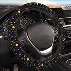 Universal 15-Inch Neoprene Steering Wheel Cover, Non-Slip Breathable Galaxy Space Print Protector, Durable Eco-Friendly Car Interior Accessory for Men and Women, Fits Most Sedans, SUVs, and Trucks