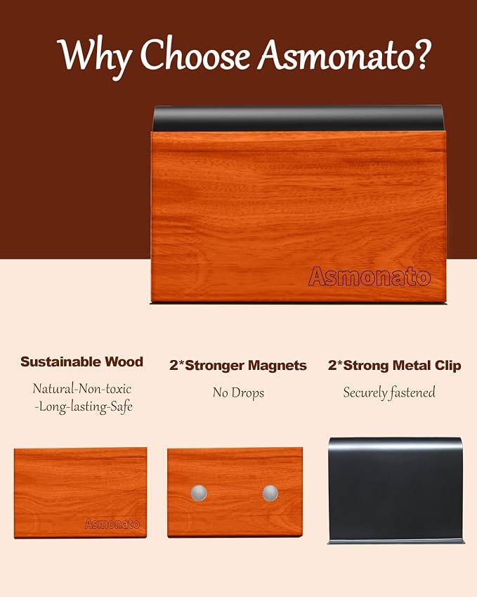 Car Air Freshener Long Lasting Car Odor Eliminator Scent Diffuser The Original Wood Air Freshener for Visor Clip Includes 1 Metal Clips