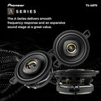 A-Series Plus TS-A879 3.5” 2-Way Speakers (Pair) – 100W RMS, 450W Max, Balanced Sound + Smooth Treble, Great Stock Replacement, Easy Installation