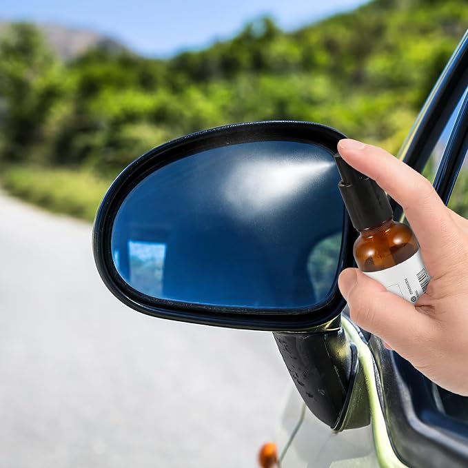 Anti-fog Spray for Car Side Windows and Windshield 30ml High Molecular Silicon Fluorine Particles Waterproof Coating for Driving the Rain