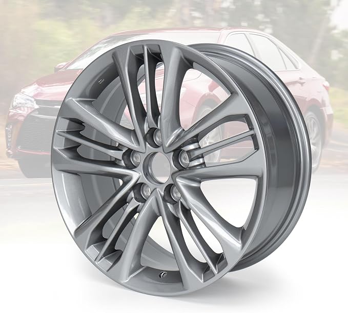 New 17x7" 17 Inch Premium Aluminum Alloy Wheel Rim Fits for 2015 2016 2017 Toyota Camry, OEM Design, Alloy Replacement Wheel, Direct Fit, Super Duty Car Rims Replacement, OE Stock Specs