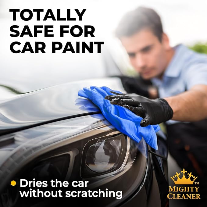 Premium Shammy Cloth for Car Drying - 26”x17” - Super Absorbent Chamois Towel for Car - Scratch-Free, Reusable & Soft