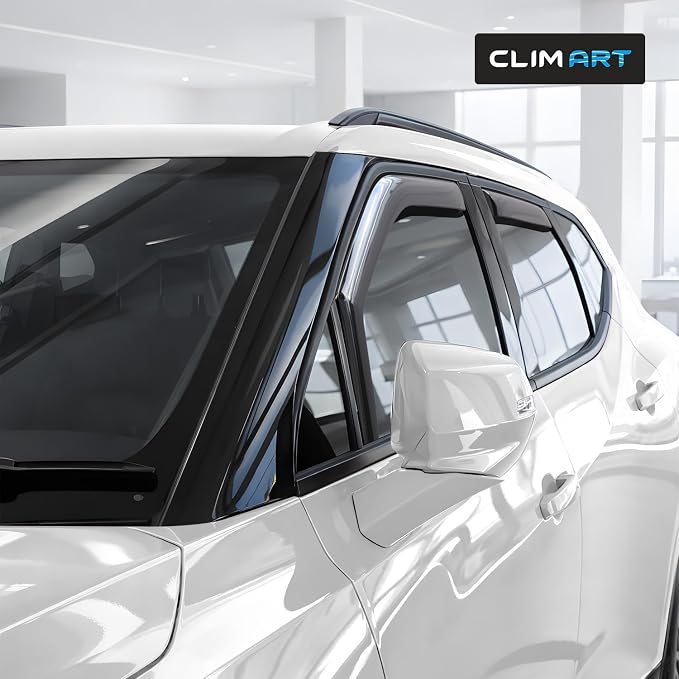 in-Channel Incredibly Durable Rain Guards for Chevrolet (Chevy) Blazer 2019-2026, Original Window Deflectors, Vent Window Visors, Vent Deflector, 4 pcs. - 619462