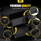 Car Trunk Organizer - 35L Collapsible Trunk Organizer with Lid, Sturdy Car Storage for SUV Auto Truck Van (Black, 2Pack)
