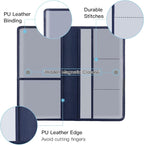 Premium Car Registration and Insurance Card Holder, Car Document Holder for Cards, Driver License & other Essential Documents (Deep Blue)