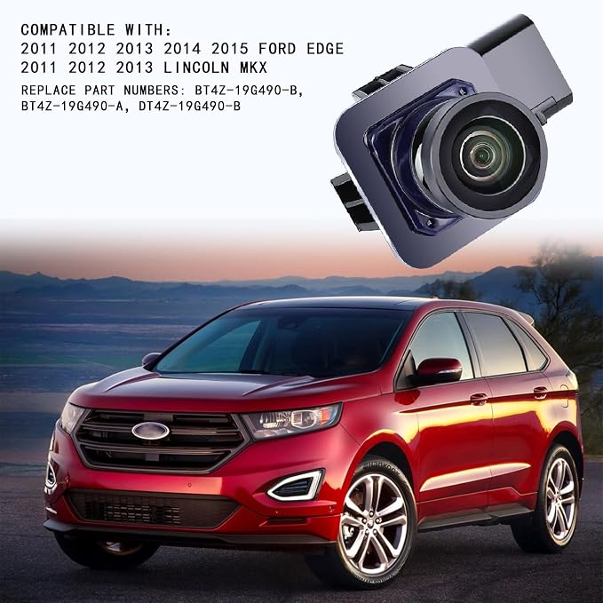 Rear View Backup Camera Replacement for Ford Edge 2011 2012 2013 2014 2015 Lincoln MKX 2011 2012 2013 Reversing Parking Assist Camera Replaces# BT4Z-19G490-B FL1T-19G490-AC
