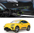 Custom Fit Macan Windshield Sunshade for 2026 2025-2014 Porsche Macan Accessories Front Window Sun Shades Shield Cover for Windshield Foldable 210T Sun Visor Protector Blocks UV Ray Keep Car Cooler