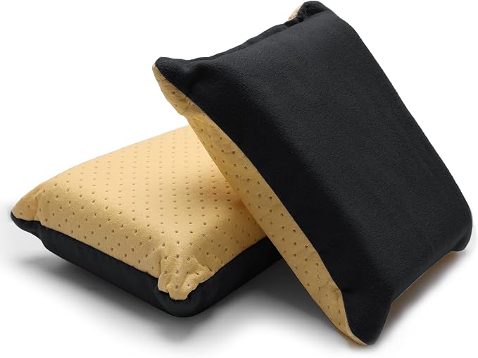2PCS Window Defogger Sponge, Absorbent Window Glass Defogger Car Windshield Cleaner for Auto Cleaning (Yellow+Black)