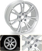 New 19x9.5" 19 Inch Premium Aluminum Alloy Wheel Rim Compatible with Model Y 2020-2023 | OEM Design, Alloy Replacement Wheel, Super Duty Car Rims Replacement - OE Stock Specs, Silver
