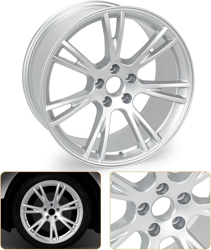 New 19x9.5" 19 Inch Premium Aluminum Alloy Wheel Rim Compatible with Model Y 2020-2023 | OEM Design, Alloy Replacement Wheel, Super Duty Car Rims Replacement - OE Stock Specs, Silver