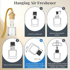 Car Air Fresheners, Hanging Car Freshener Diffuser Inspired by Hotel Marriott, Long lasting Car Odor Eliminator 2 Packs, Car Freshener Accessories for Rearview Mirror