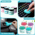 Car Cleaning Gel (Blue,Mint) Cleaning Putty Universal Dust Cleaning Car Interior Cleaner Keyboard Dust Remover Car Slime Gifts for Men Women girl（1 pack）