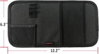 Car Sun Visor Organizer, Auto Visor Holder Interior Accessories Pocket Organizer - Car Registration Holder Document Storage Pouch Pen Holder - Black