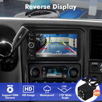 7 Inch IPS 4+64GB Touchscreen Android 14 Car Stereo for Chevrolet Silverado Impala Tahoe GMC Sierra Yukon Hummer with CarPlay & Android Auto Car Radio, Support WiFi 6, Bluetooth 5.4, Backup Camera