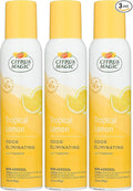 Odor Eliminating Air Freshener Spray, Tropical Lemon, 3-Ounce, Pack of 3