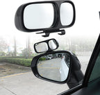 Blind Spot Mirror, Double Adjustable Mounted Blindspot Mirror HD Glass Wide Angle View, Universal, Left