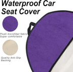 Waterproof Car Towel Seat Covers Front Seats for After Gym Workout,Auto Universal Interior Sweat Towels Cloth Bucket Carseat Cover Protector for Trucks SUV RV Boat Van (Purple)