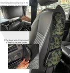 Car Seat Side Storage Pocket, Car Multifunctional Seat Organizer Hanging Bag, Auto Mobile Phone Wallet Sunglasses Mesh Net Pocket, Auto Accessories for Cars SUVs Trucks (Green, 2PCS)