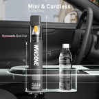 Portable Tire Inflator & Mini Vacuum, 150 PSI Cordless Air Compressor with Deflate Function, LED Display, Auto Shut-Off, Rechargeable Air Pump for Car, Bike, Motorcycle, Balls & Inflatables