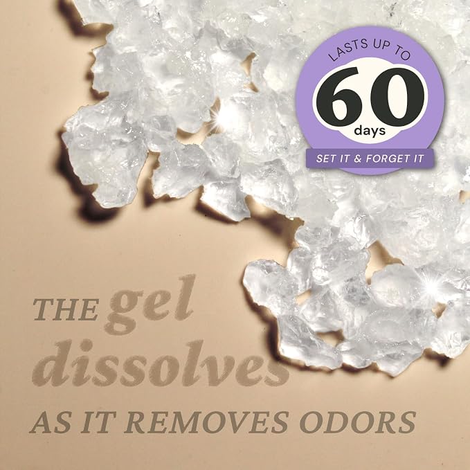 Lavender Odor Removing Gel, 15 oz. | Odor Absorbers for Home | Safer Odor Relief | Natural Plant-Based Odor Eliminator | Every 15 oz. Lasts 30-60 Days | for Cooking, Trash & Pets