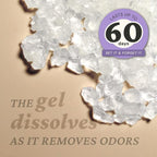Lavender Odor Removing Gel, 15 oz. | Odor Absorbers for Home | Safer Odor Relief | Natural Plant-Based Odor Eliminator | Every 15 oz. Lasts 30-60 Days | for Cooking, Trash & Pets