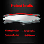Fan Shaped Blind Spot Mirror, Frameless HD Glass Convex Wide Angle Stick on Blindspot Mirror Rearview Car Mirror for Car SUV and Truck (Large, Pack of 2)