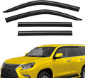 Extra Durable Window Deflectors Tape-On Window Visors Rain Guards Fit for GX 2010-2023, Sun Visors, Wind Vent for Shades, Exterior Car Accessories - 4 pcs. AG0928