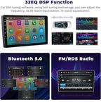 4G+64G 8Core Android 15 Car Stereo for Nissan Juke 2011-2016 Wireless CarPlay Android Auto, 9” IPS 1280 * 720 Touch Screen Radio Upgrade Bluetooth 5.0 GPS Navi 5G WiFi FM/RDS SWC