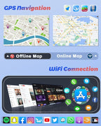 4Core 64G for Kia Soul 2014-2017 (Manual A/C) Android Car Stereo Radio with Wireless Carplay Android Auto, 9 Inch Touchscreen Radio WiFi GPS Navigation Bluetooth FM RDS EQ Mirror Link