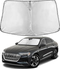 Windshield Sunshade Compatible for Audi e-tron, GT, Sportback, S, S Sportback 2019-2021 2022 2023, Sun Visor for Front Window Sun Shade Cover, UV Heat Blocker & Protector, Car Accessories